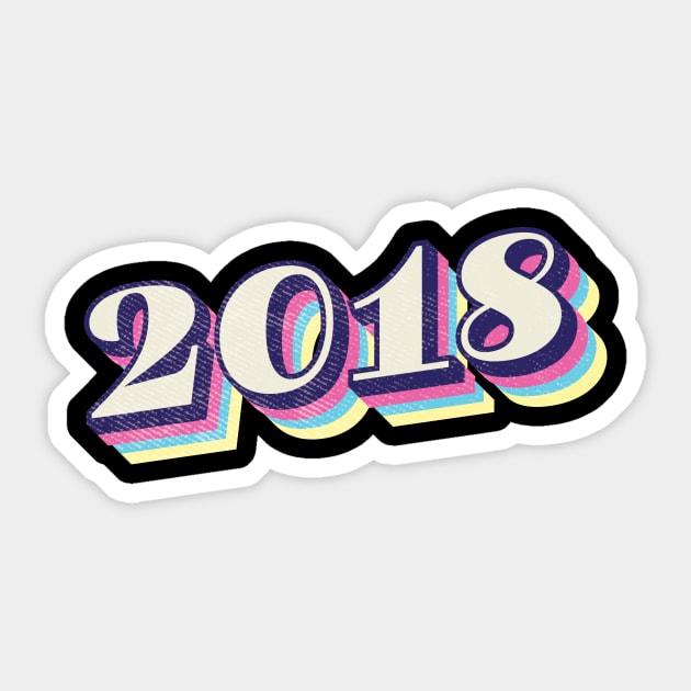 2018 Birthday Year Sticker by Vin Zzep